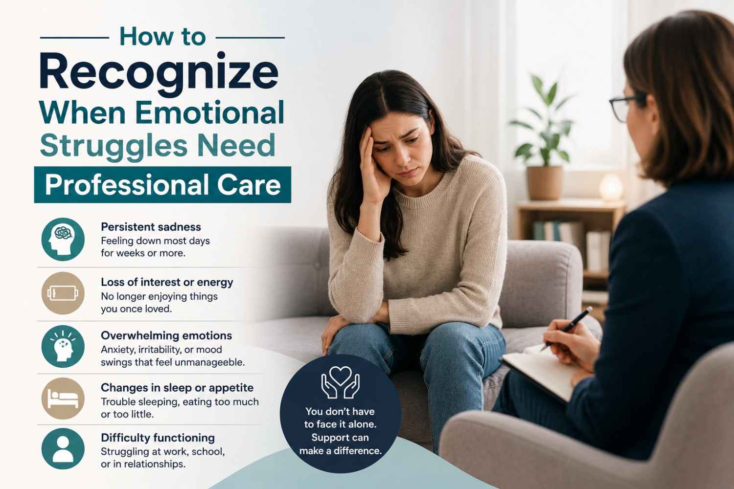 How to Recognize When Emotional Struggles Need Professional Care