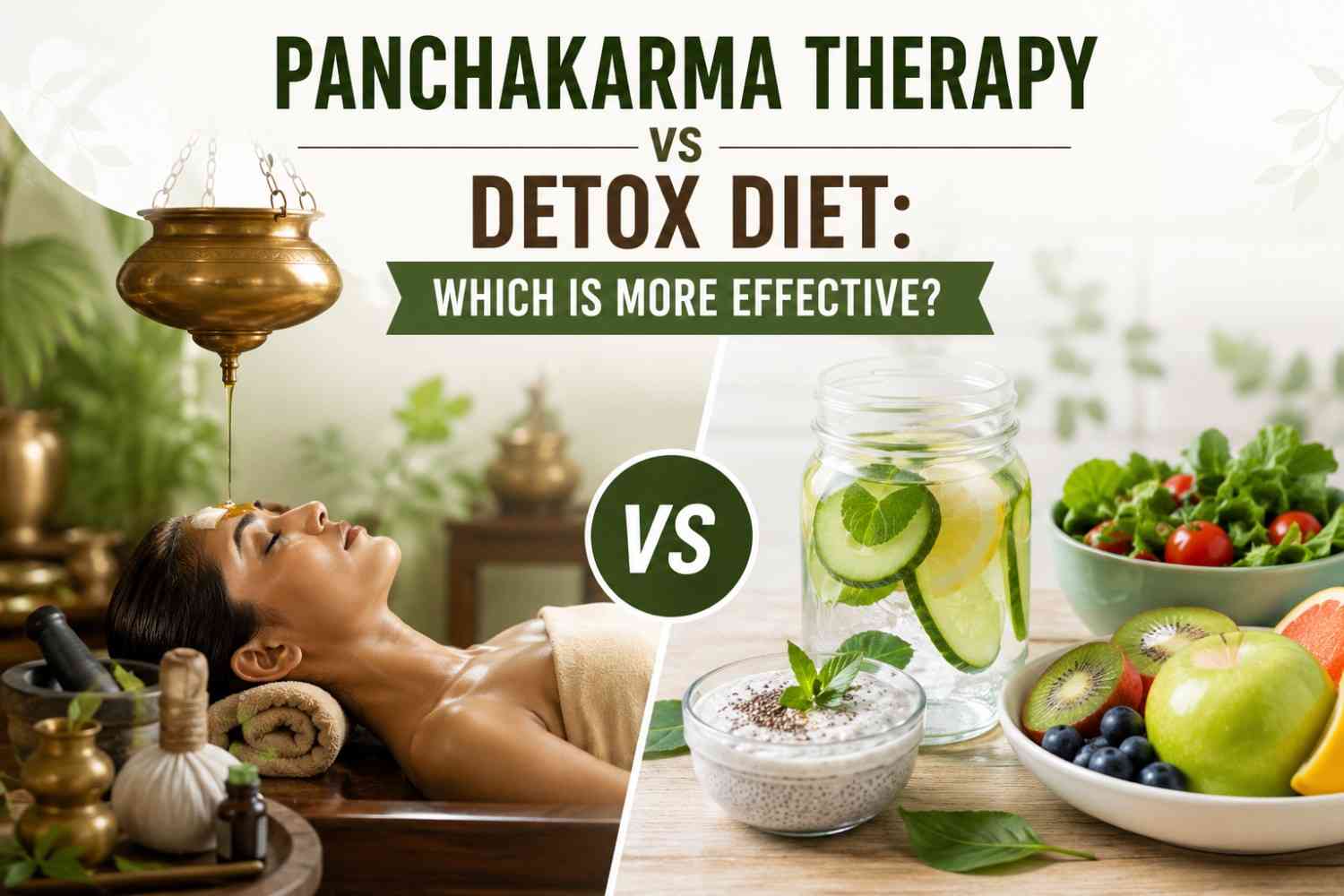 Panchakarma Therapy vs Detox Diet: Which Is More Effective?