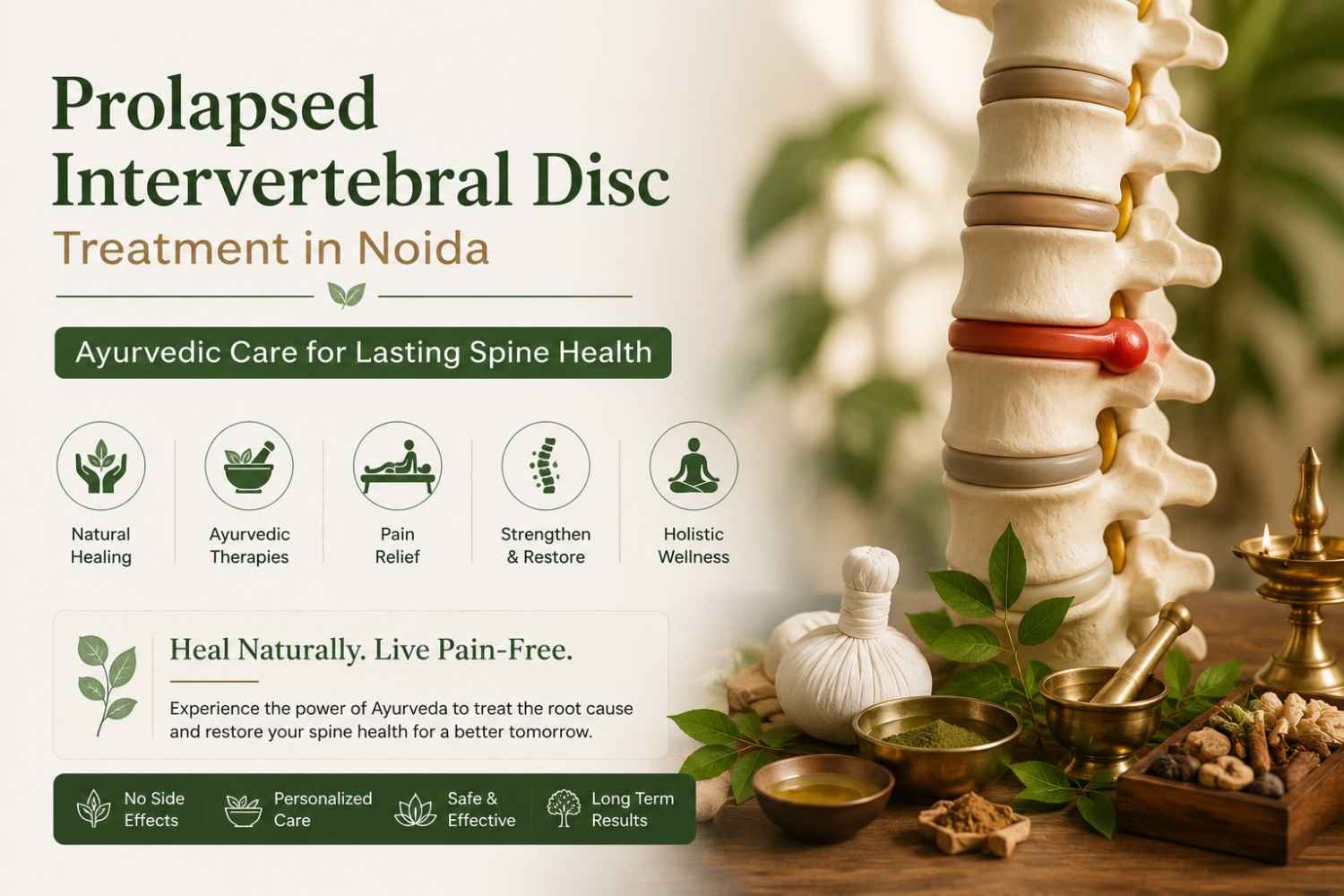 Prolapsed intervertebral disc treatment in Noida